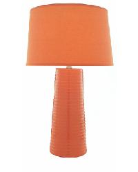Ashanti Ceramic Table Lamp - Orange ORN